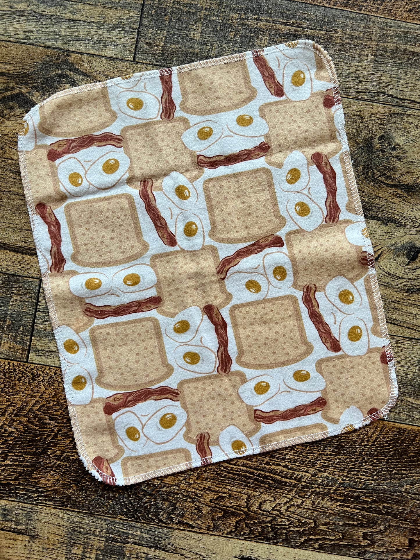 Breakfast 1ply flannel reusable paper towels