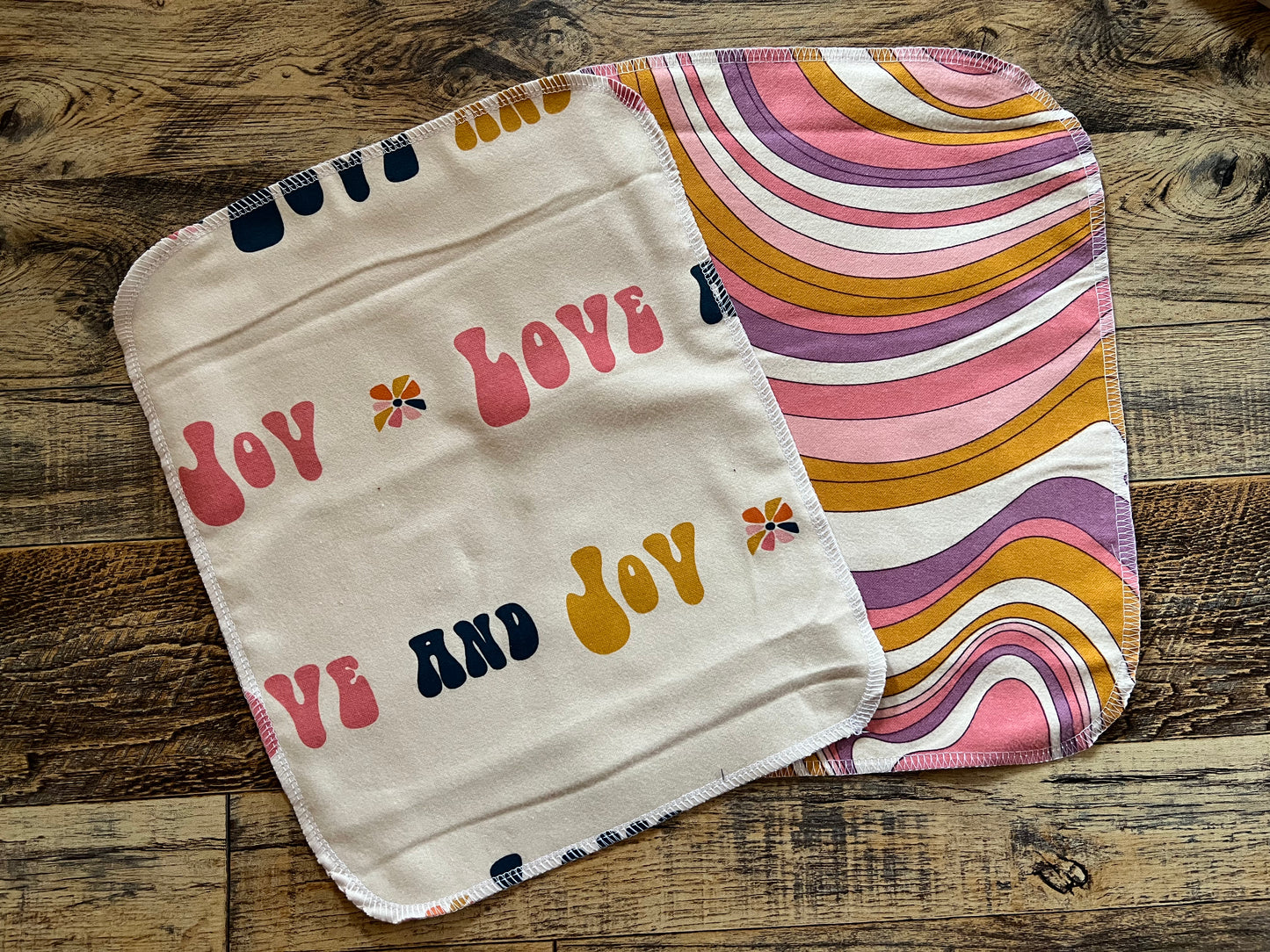 Love & Joy 2ply flannel reusable paper towels washcloths