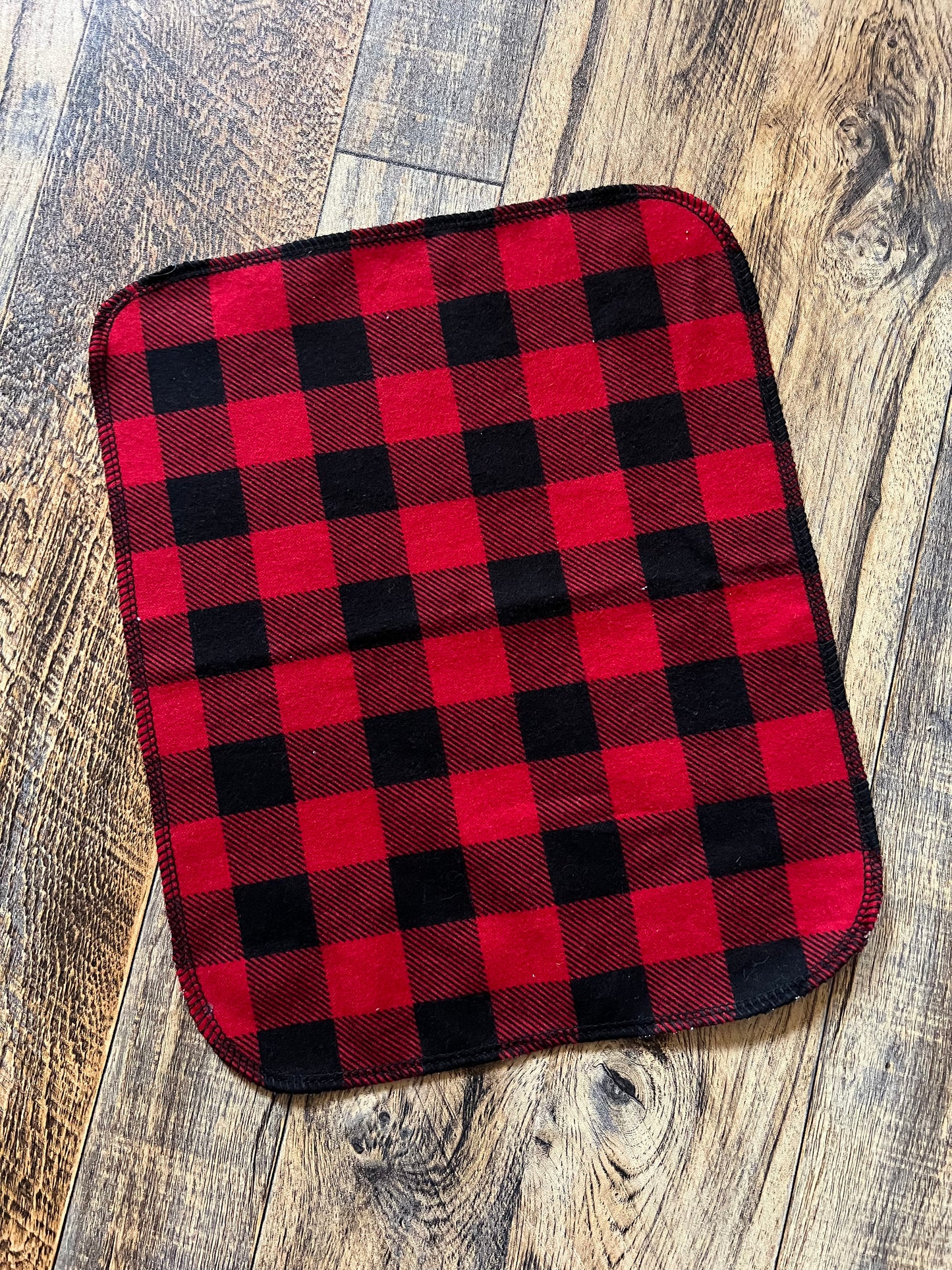 Buffalo Plaid 1ply flannel reusable paper towels