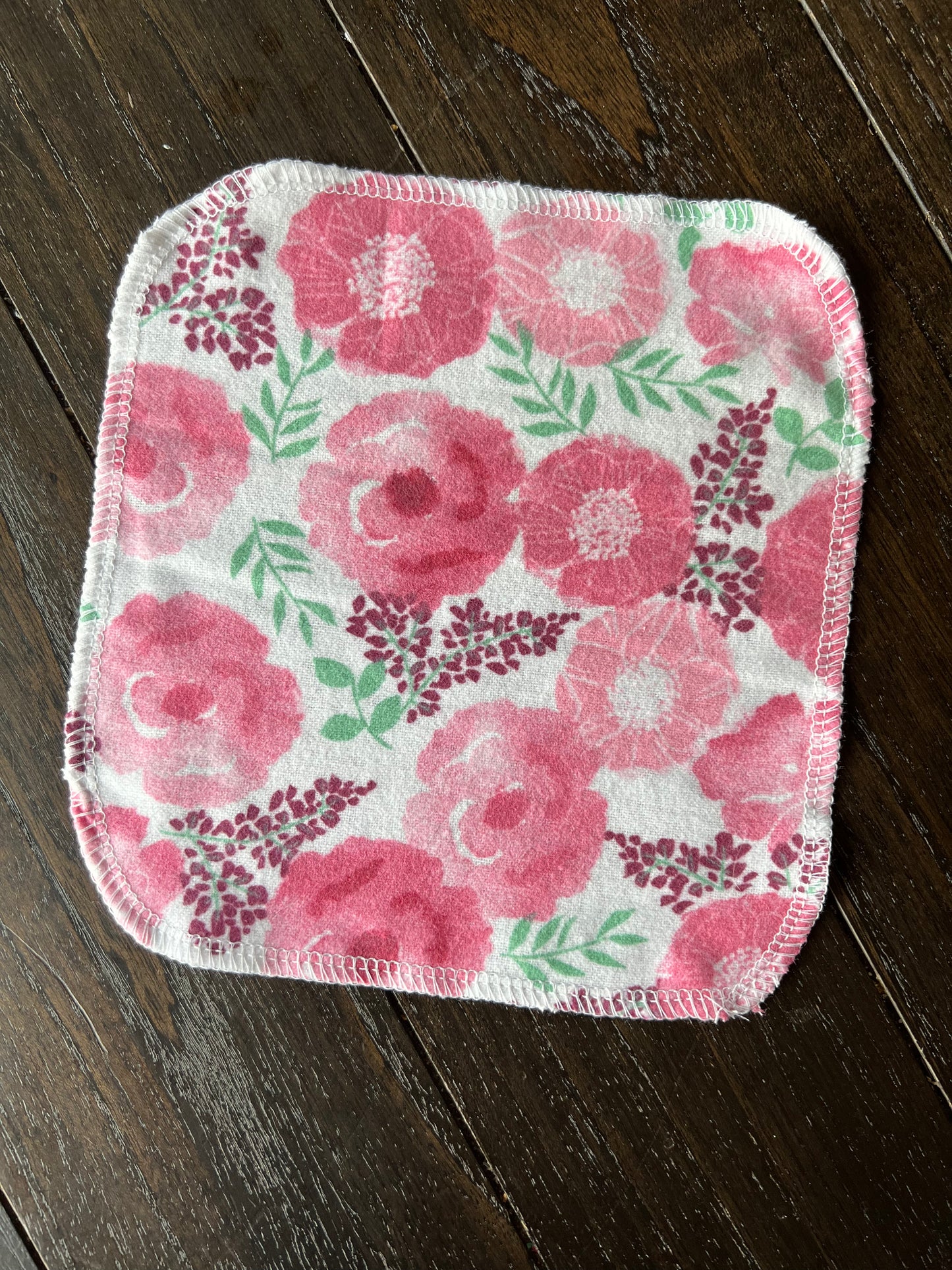 Paris Floral 2ply flannel cloth wipes