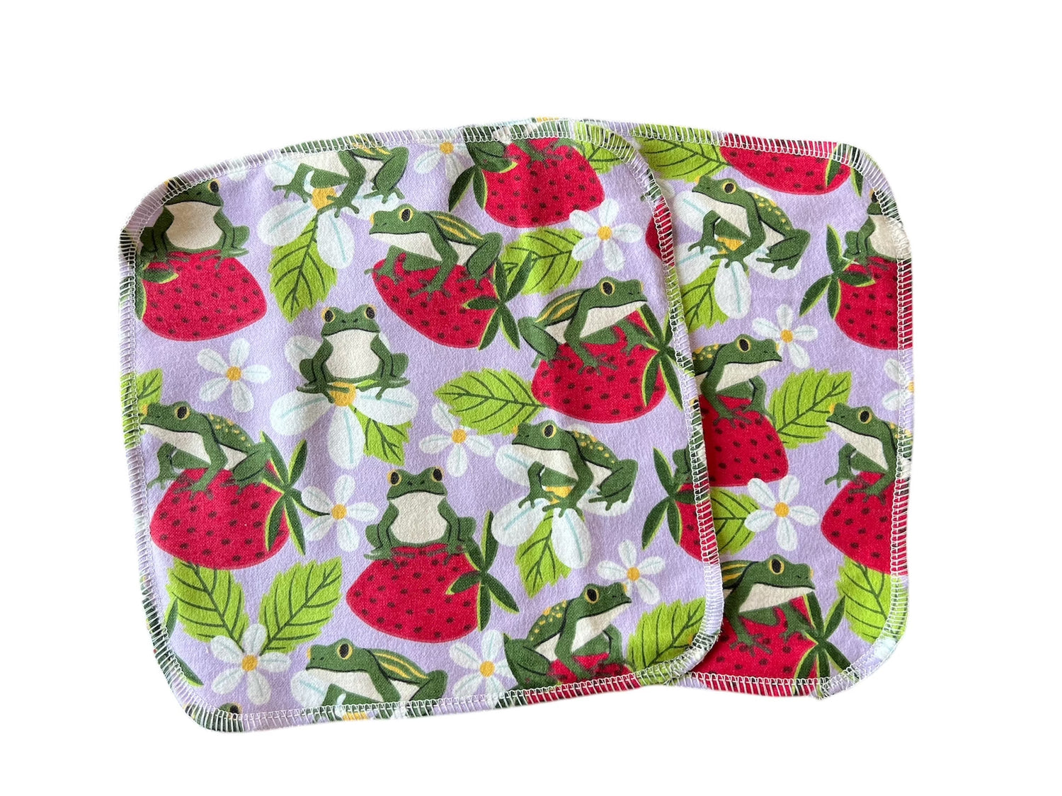 XL 8x8 or 9X9 2ply flannel wipes / towels