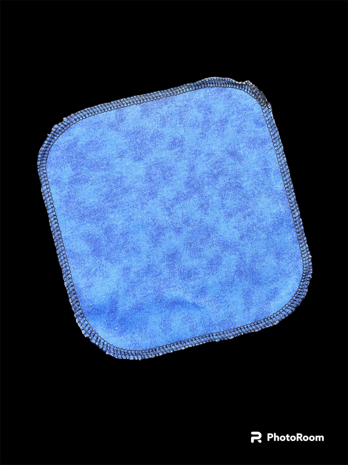 Blue Tie Dye 1ply flannel cloth wipes