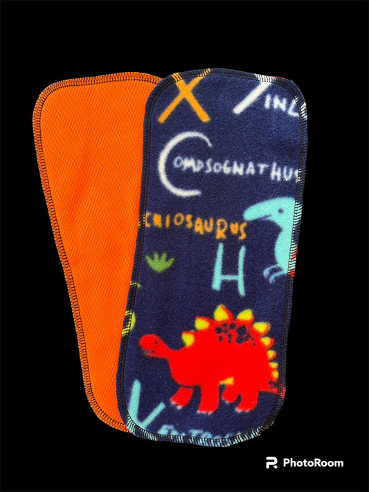 Discount Dinosaur fleece & athletic wicking jersey diaper liners