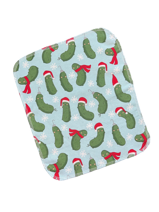 Discount Christmas Pickle 1ply flannel reusable paper towels