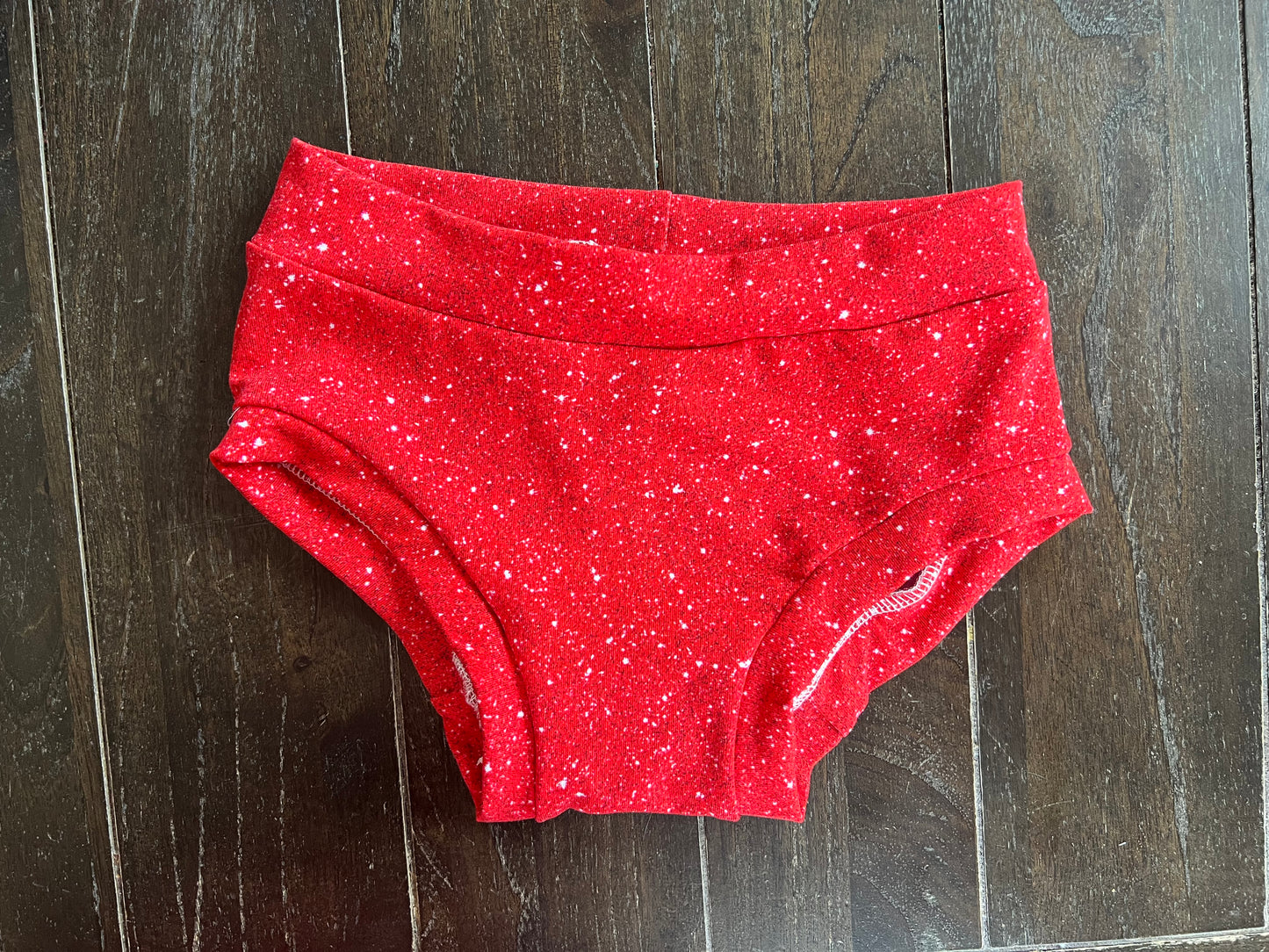Red Sparkle kids size 6 underwear