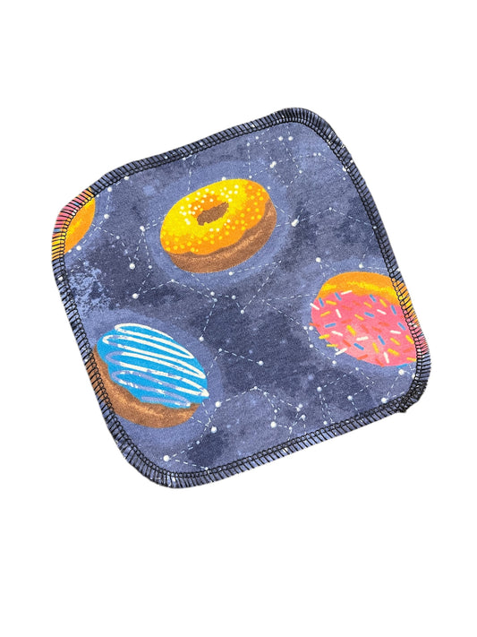 Galaxy Donuts 2ply flannel cloth wipes