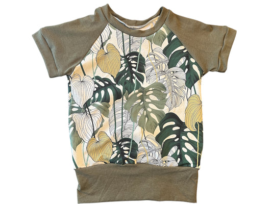 Big Plant Leaves 3-6yr grow with me Tshirt