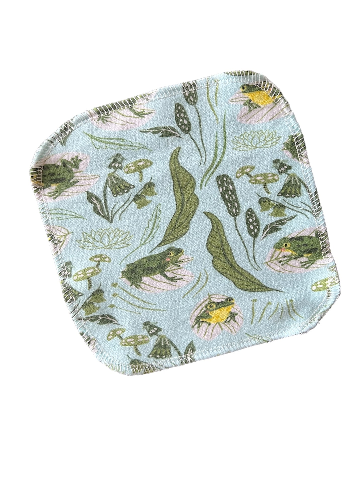 Hoppin Frogs 1ply flannel cloth wipes