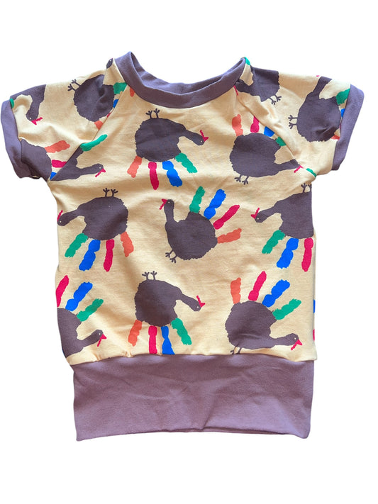 Handprint Turkeys 3-6yr grow with me Tshirt