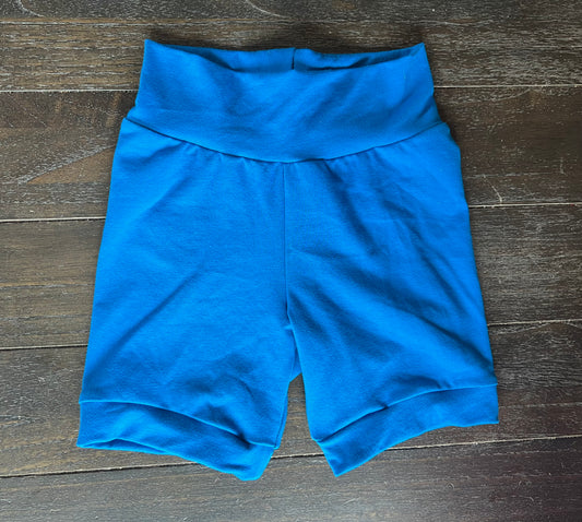 Solid Royal Blue  3-6yr Shortie shorts (longer length)