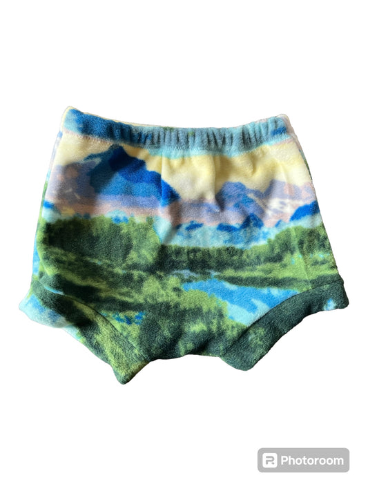 Mountains 3/4 Elastic Waist Fleece Bummies : Diaper Cover