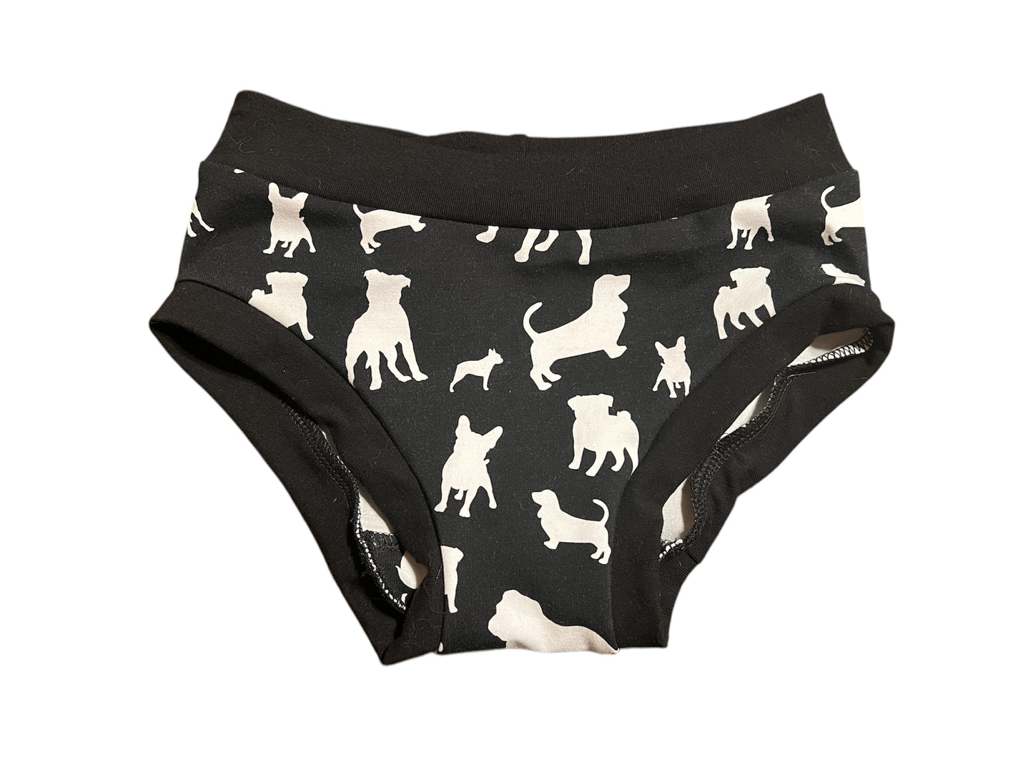 Monochrome Dogs kids size 7 underwear