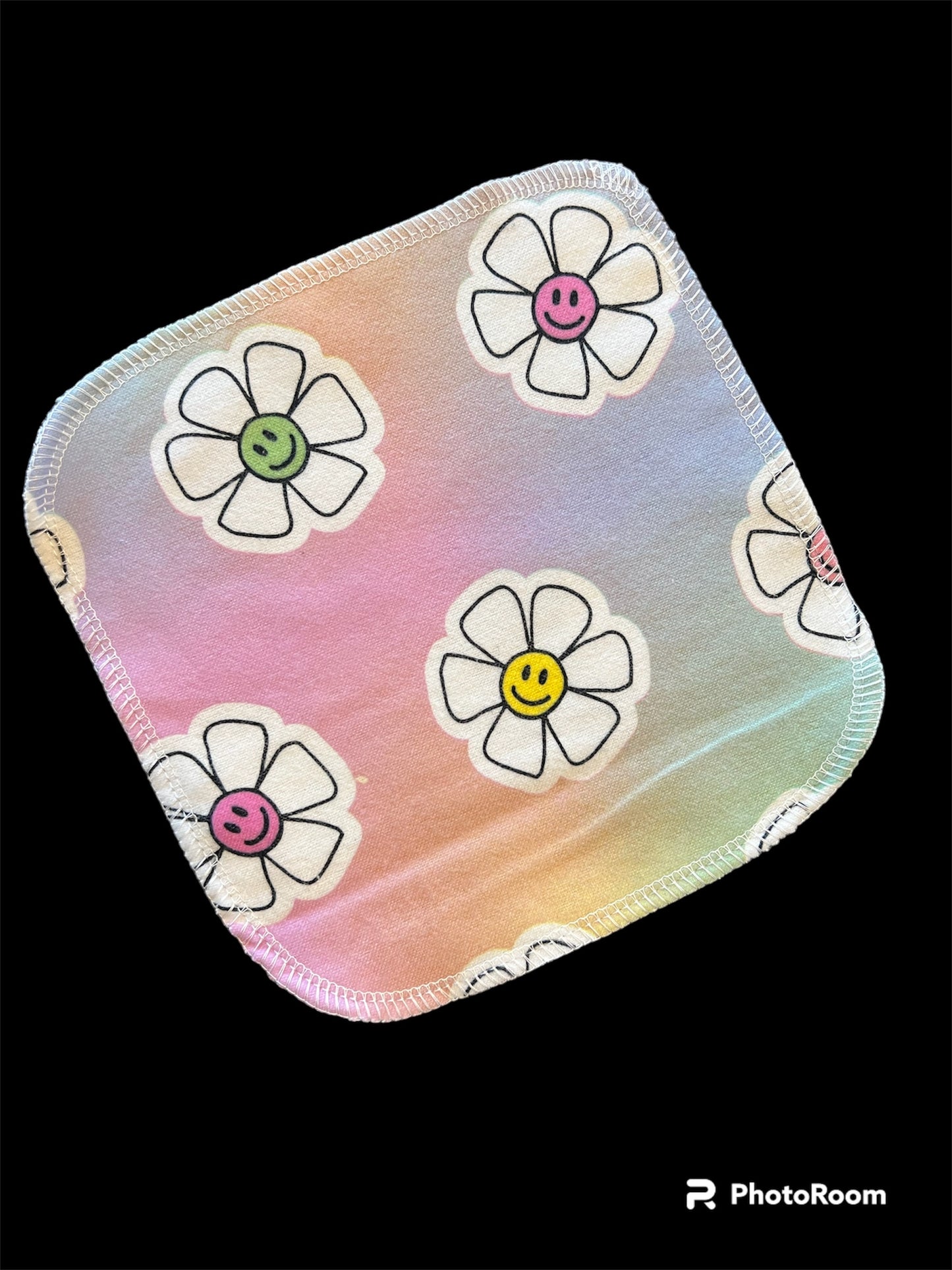 Happy Daisys  1ply flannel reusable cloth wipes