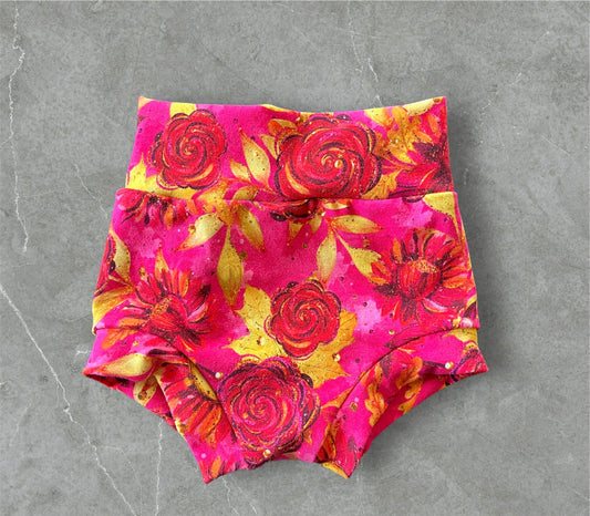 Bright Floral 3-6m  bummies