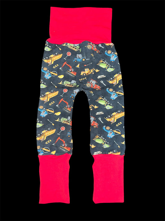 Construction Trucks  12m-3t maxaloones grow with me pants