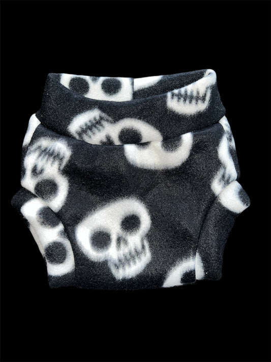 Skulls Small Fleece Diaper Cover
