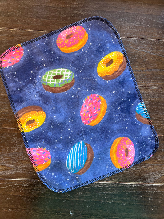Galaxy Donuts 1ply flannel reuseable paper towels