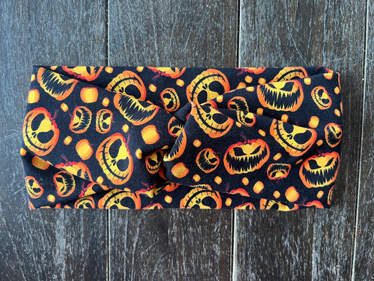 Scarey Jack o lantern Adult Headband