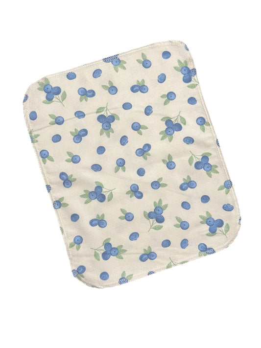 Blueberries 2ply flannel reusable paper towel