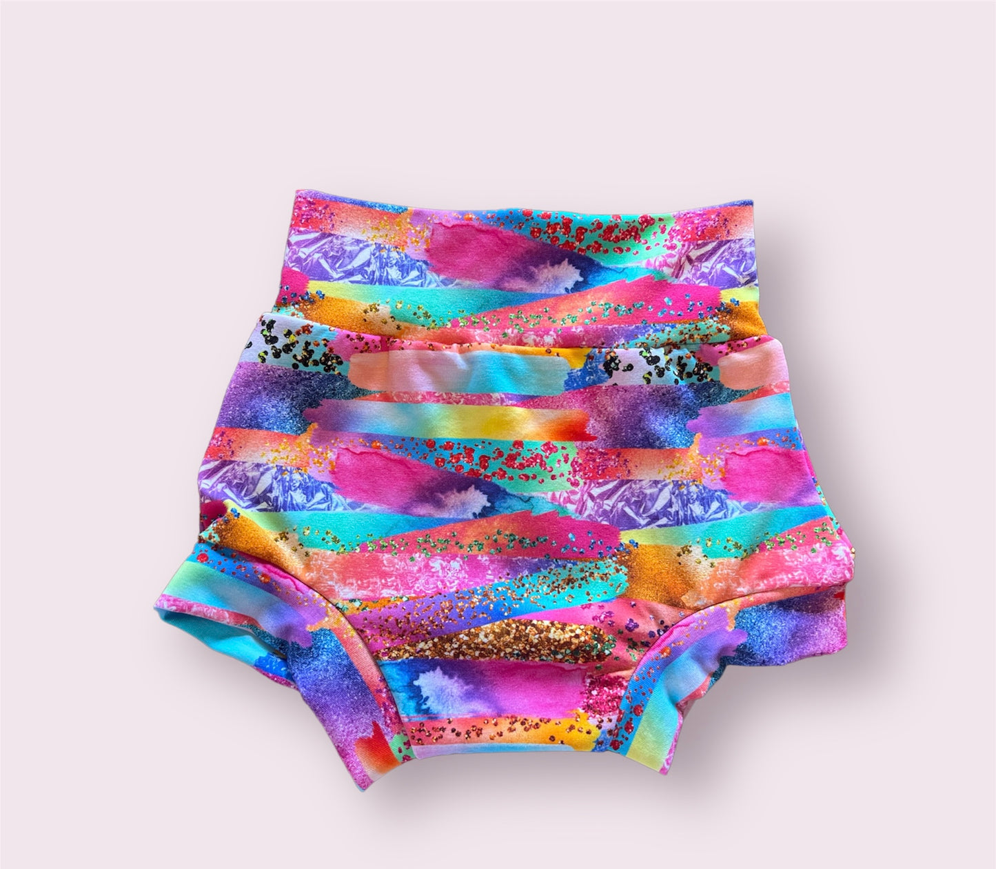 Glitter Rainbow Stripe 3-4t bummies