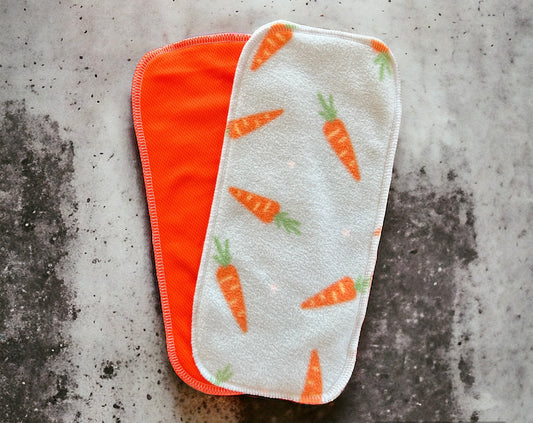 Discount Carrots fleece & athletic wicking jersey diaper liners