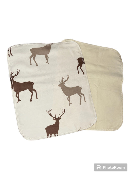 Bucks /Deer  2ply flannel reusable paper towel