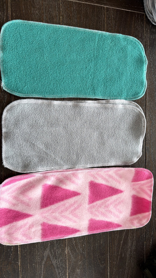 1ply Mystery fleece diaper liners