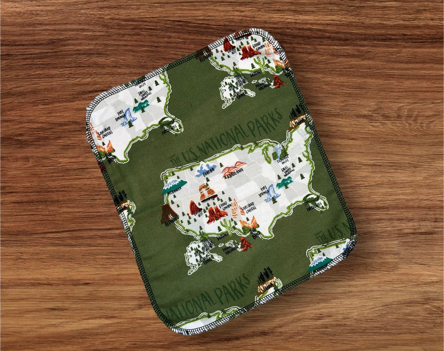 State Parks USA 1ply flannel reusable paper towels