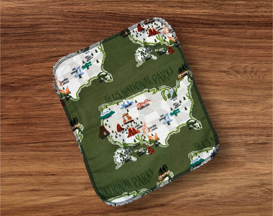 State Parks USA 1ply flannel reusable paper towels