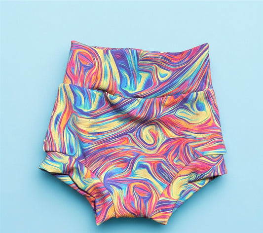 Pastel Melted Crayon 3-6m  bummies