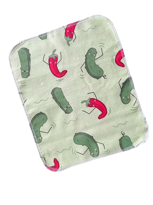 Pickles an Peppers 1ply flannel reusable paper towels