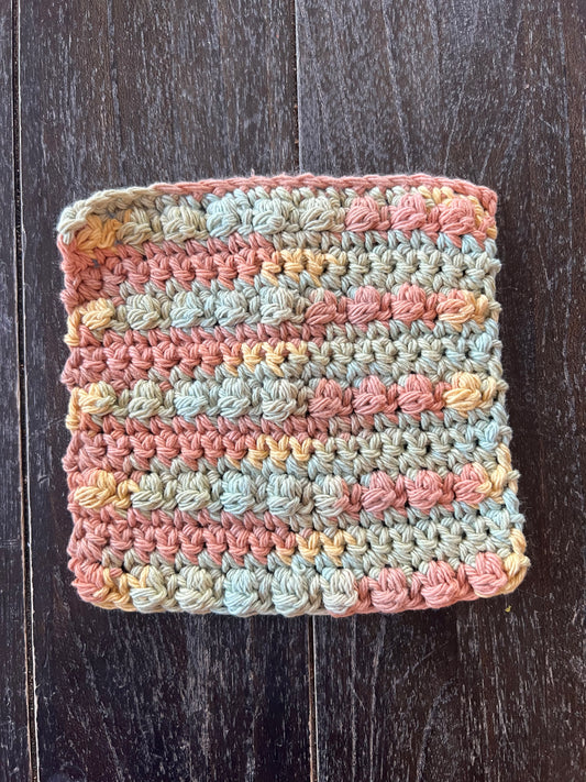 Earthtone Blend Cotton Washcloth bubble
