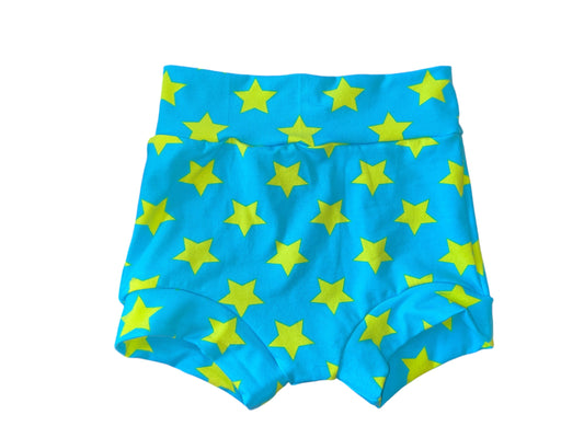 Yellow Stars on Blue 6/7 bummies