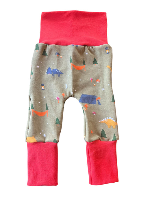 Glow in the Dark Camping Dinos nb-3m  Maxaloones squshiloones grow with me pants