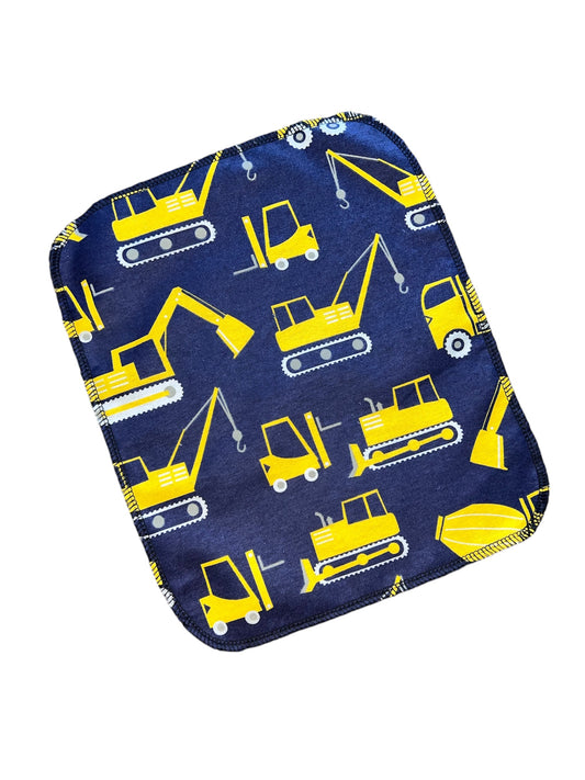 Construction  on Navy 1ply flannel reusable paper towels