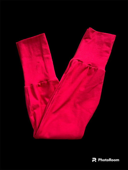 Red Solid  3-6yr monsterloones grow with me pants