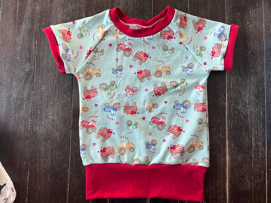 Tractors 3-6yr grow with me Tshirt