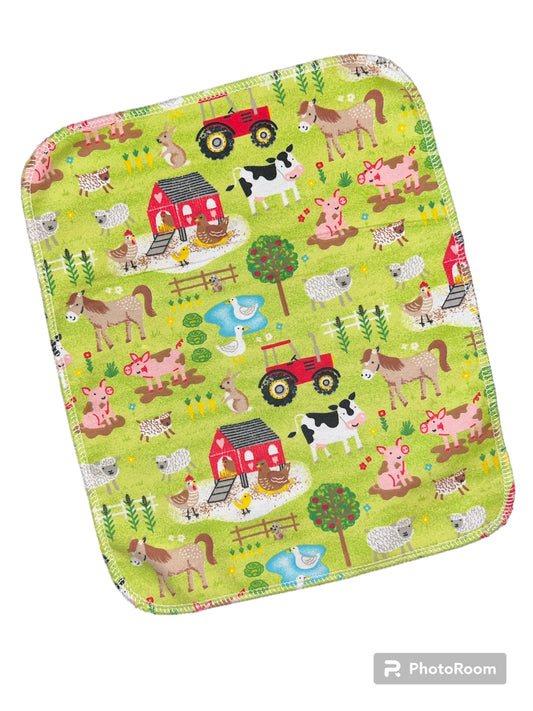 Cute Farm 1ply flannel paperless towels