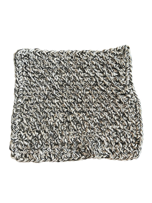 XL Grey Black Cotton Washcloth