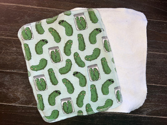 Cool Pickles 2ply flannel Terry towels