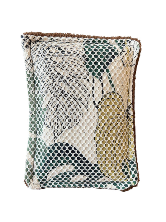 Plant Leaves  reusable dish scrubber sponge