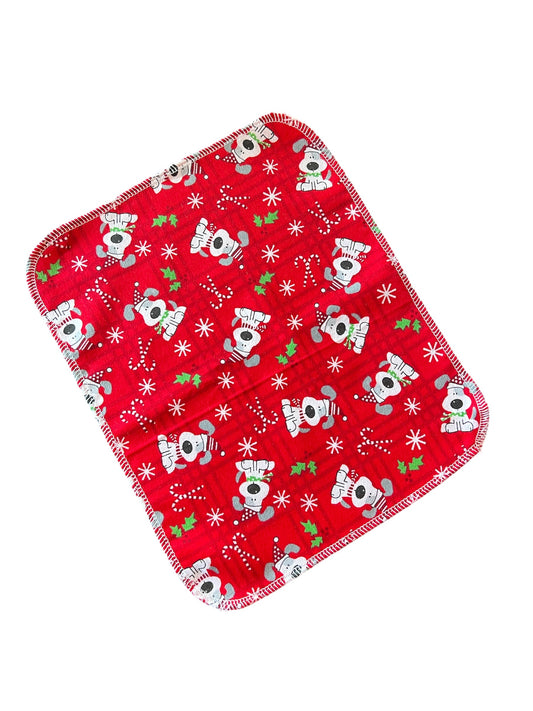 Discount Christmas Dogs  1ply flannel reuseable paper towels