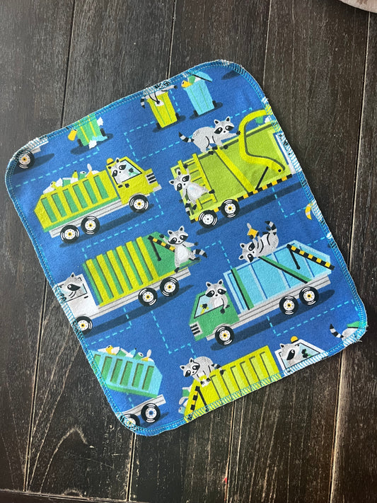 Trash Pandas 1ply flannel reuseable paper towels