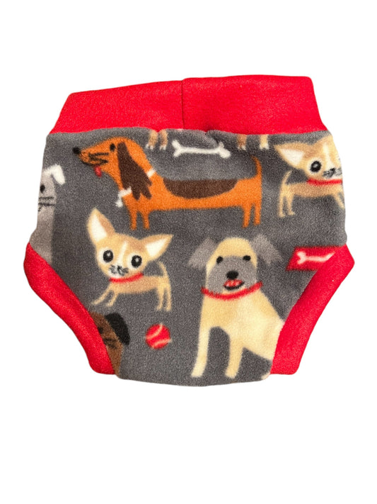 Dogs Large Fleece Diaper Cover