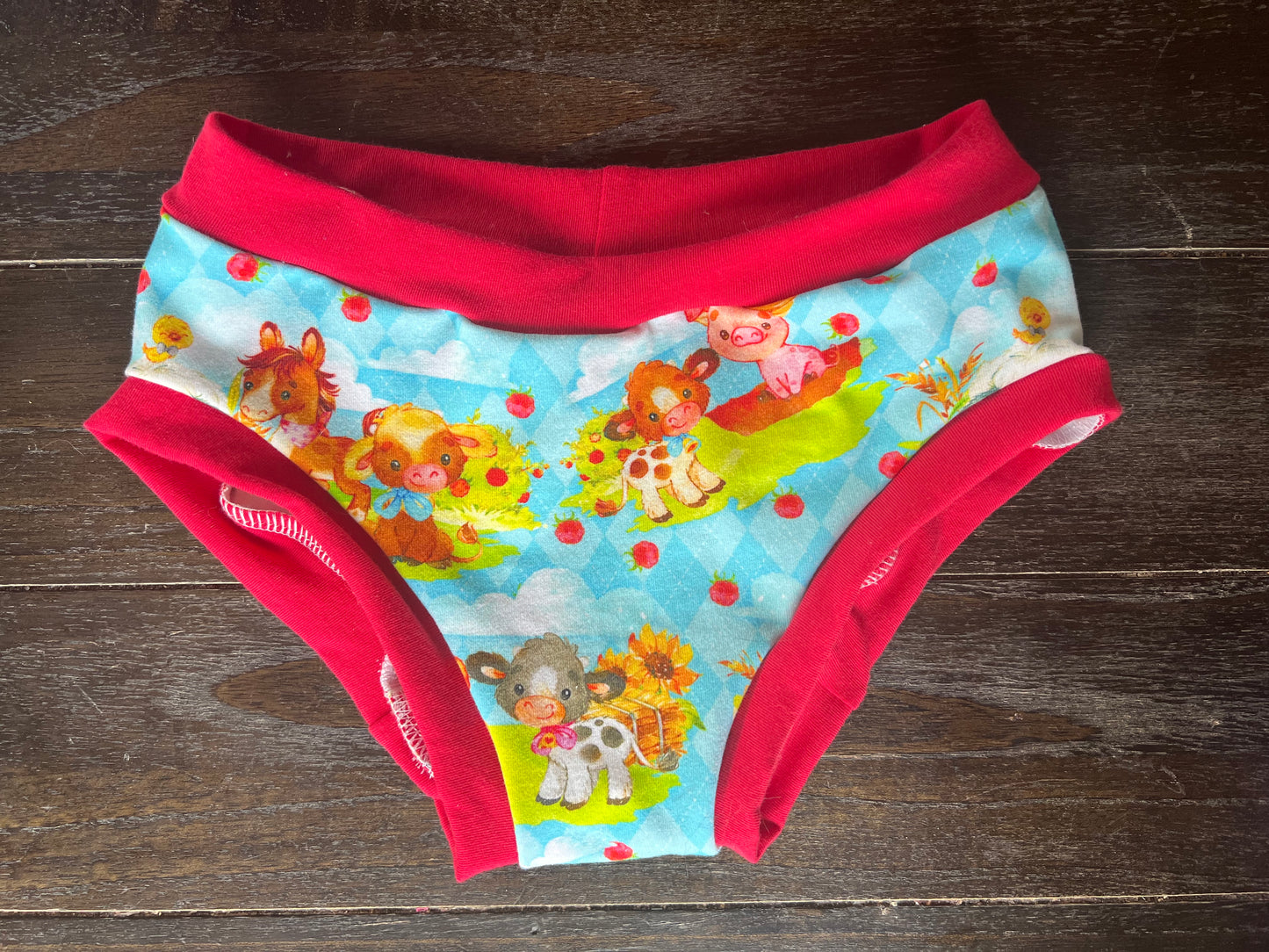 Cute Farm  kids size 8 underwear