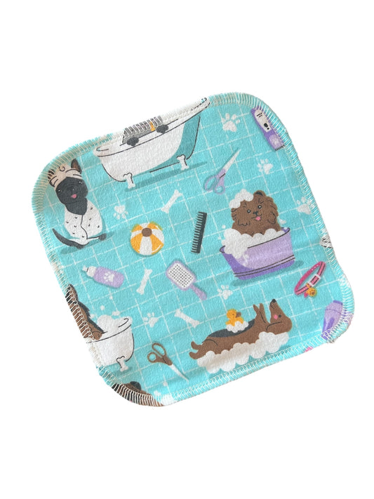 Pampered Pups 2ply flannel cloth wipes