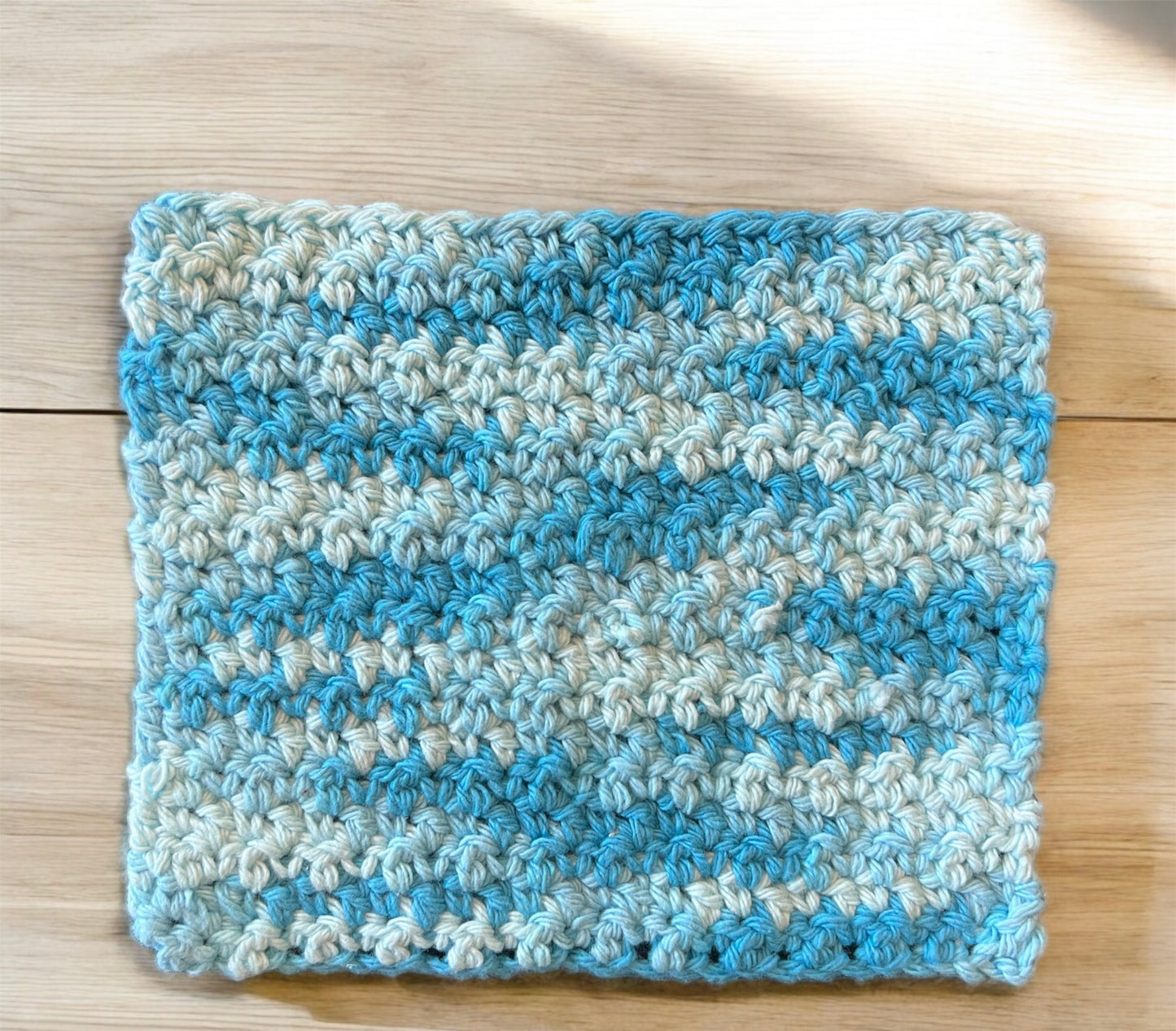 Blues Cotton Washcloth