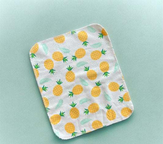 Pineapple 1ply flannel reusable paper towels
