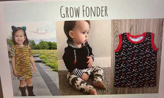 Custom Grow Fonder Grow with me Shirt / Tunic