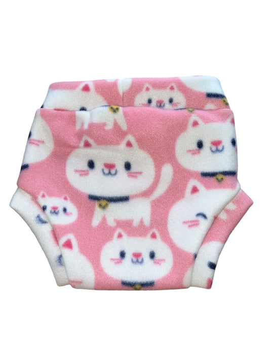 Lucky Cats XL Fleece Diaper Cover